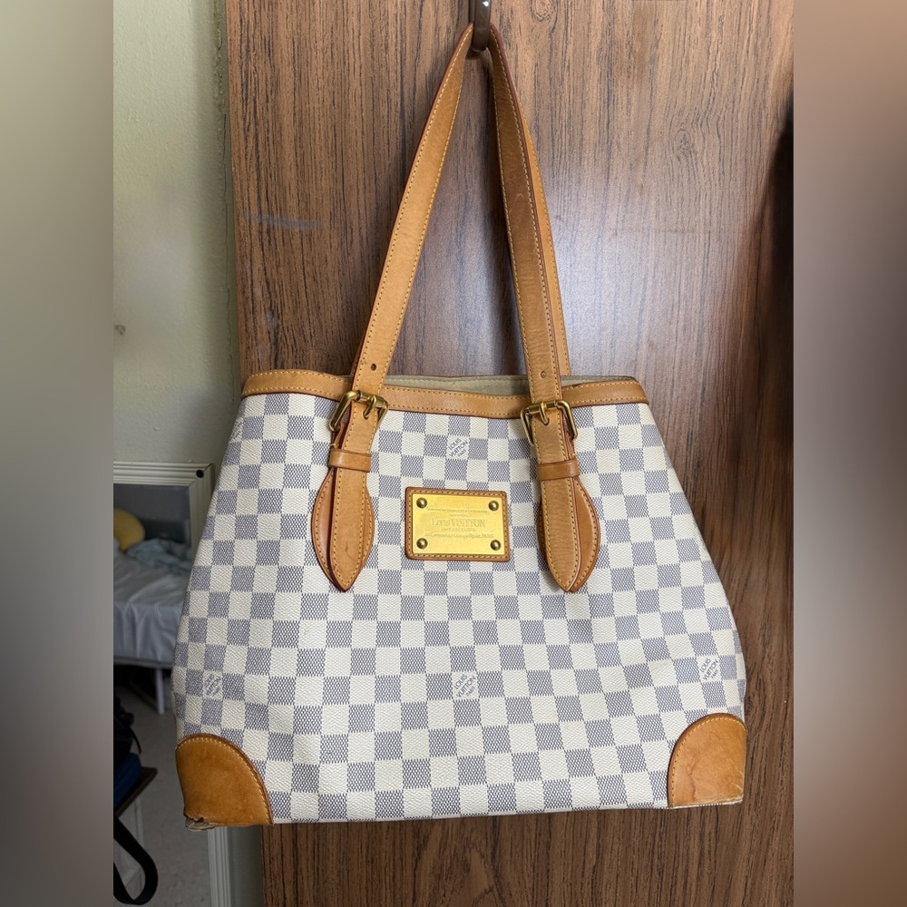 Authentic Louis Vuitton Damier Azur Hempstead bag